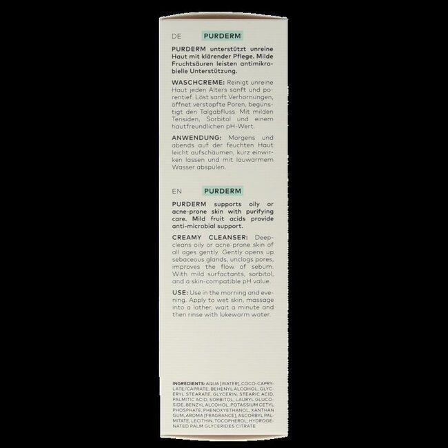 Purderm creamy cleanser bio 100 Milliliter