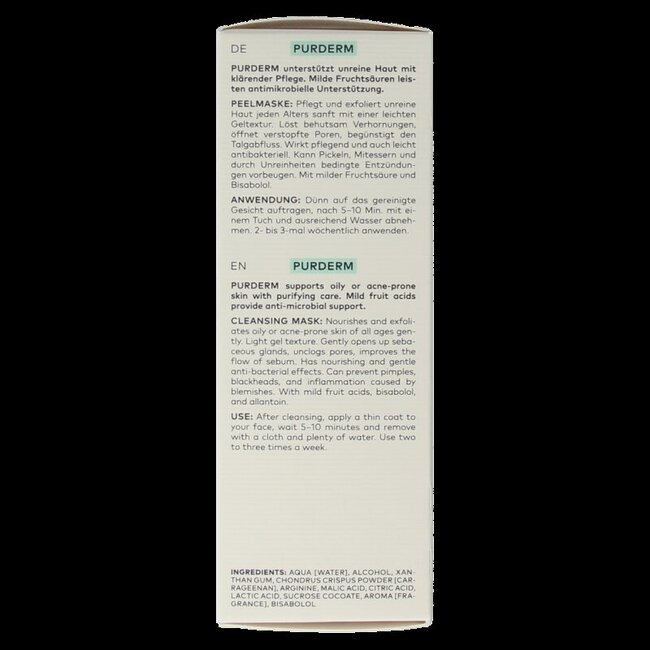 Purderm cleansing mask bio 50 Milliliter
