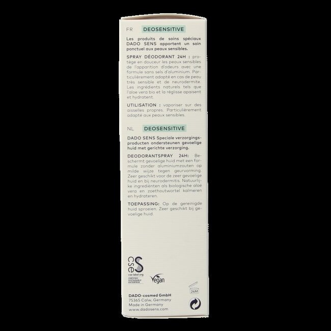 Deosensitive deodorant spray bio 75 Milliliter