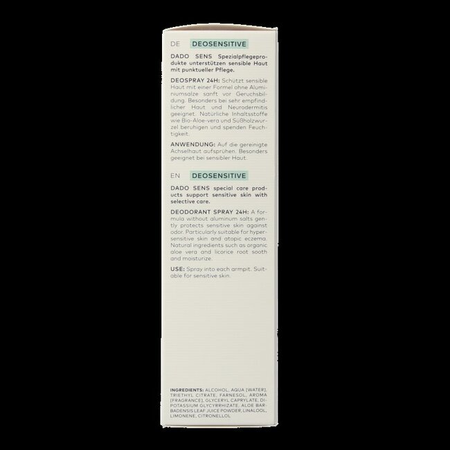 Déodorant spray Deosensitive bio 75 ml