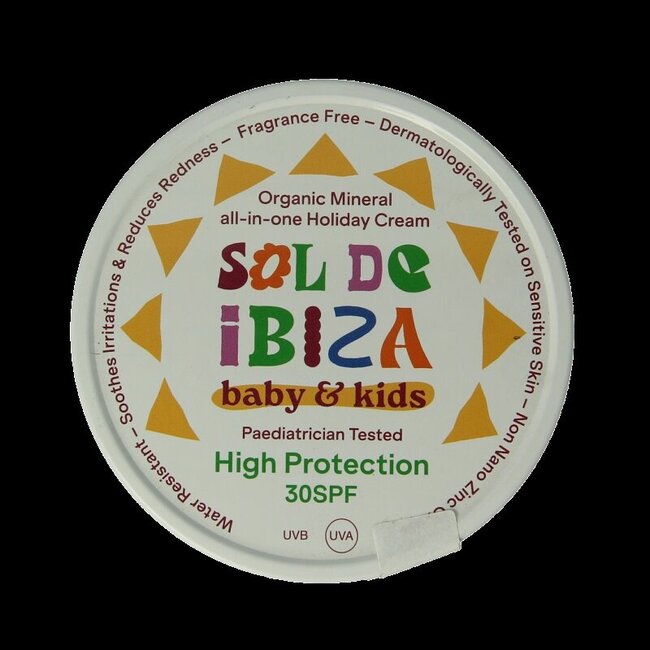 Beschermende creme baby&kids SPF30 bio 100 Gram