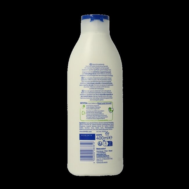 Lait corps fleur de rose peaux normales à sèches 400 ml