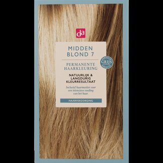 DA Haarkleuring 7.0 midden blond 100 Milliliter