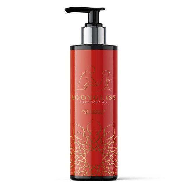 Silky soft massageolie red orange 150 Milliliter