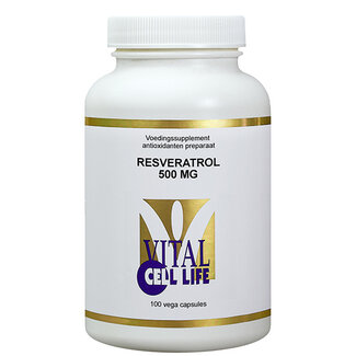 Vital Cell Life Resveratrol 500mg 100 Capsules