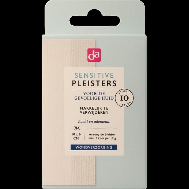 Pleisters sensitive 10 x 6 10 Stuks
