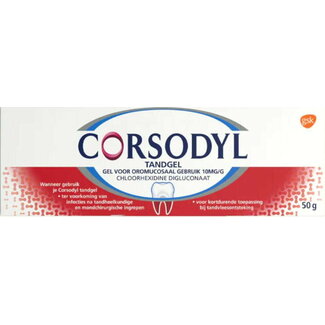 Corsodyl Tandgel 1% 50 Gram