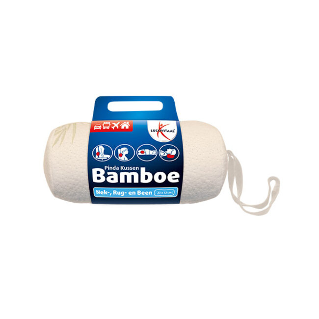 Bamboe pinda kussen (wit) 1 Stuks