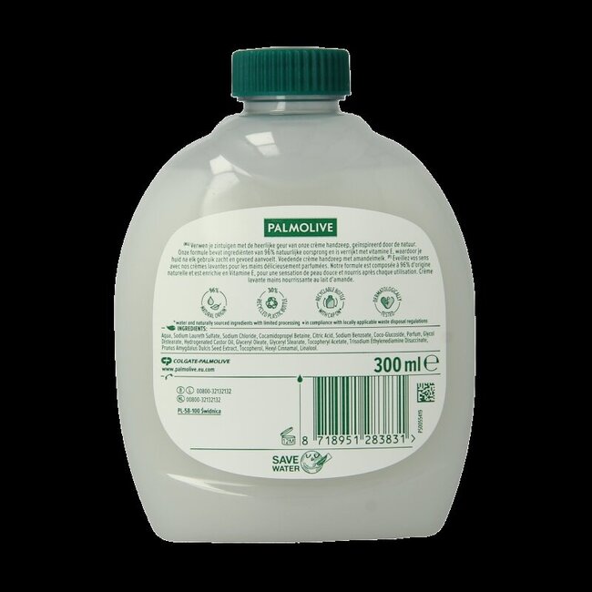 Savon liquide recharge lait et amande 300 ml