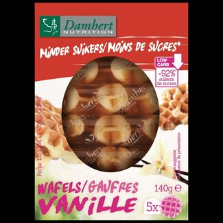 Damhert Gaufre vanille teneur réduite en sucre 140 g