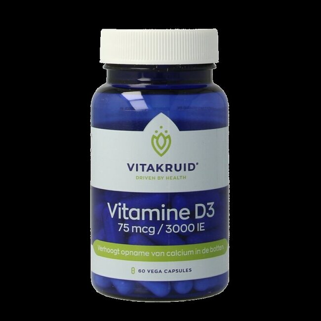 Vitamine D3 75 mcg / 3000 IE 60 Vegetarische capsules