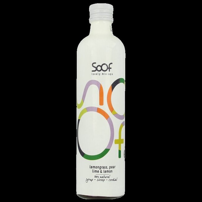 Siroop citroengras peer limoen 340 Milliliter