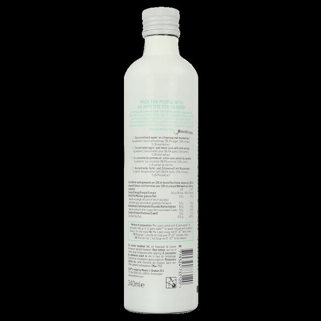 Siroop citroen munt & appel 340 Milliliter