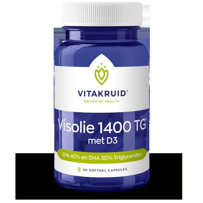 Visolie 1400 TG Triglyceriden met D3 30 Softgels