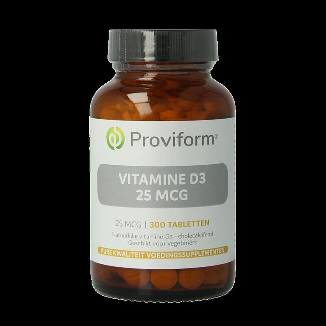 Vitamine D3 25 mcg (1000IE) 300 Tabletten
