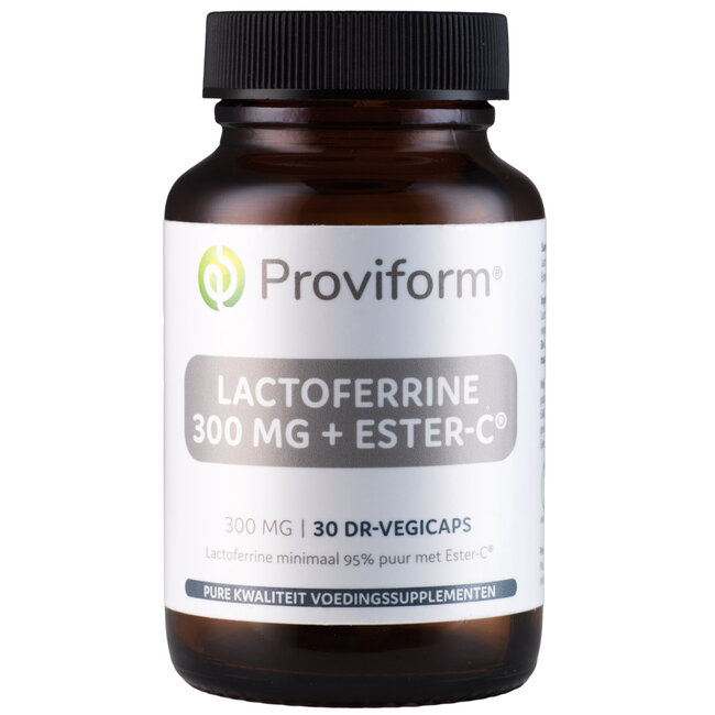 Lactoferrine puur 300mg + ester C 30 Vegetarische capsules