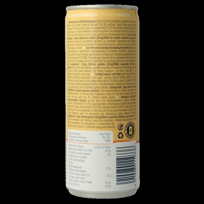 Drink mango passion bio 250 Milliliter