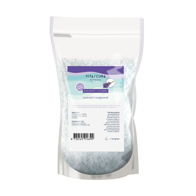 Magnesium zout flakes lavendel 150 Gram