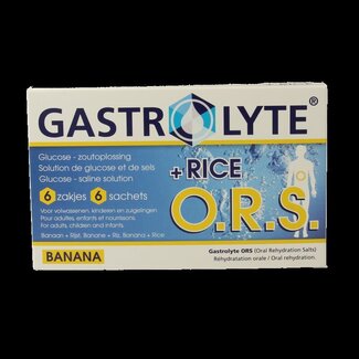 Gastrolyte O.R.S. rijst/banaan 6 Sachets