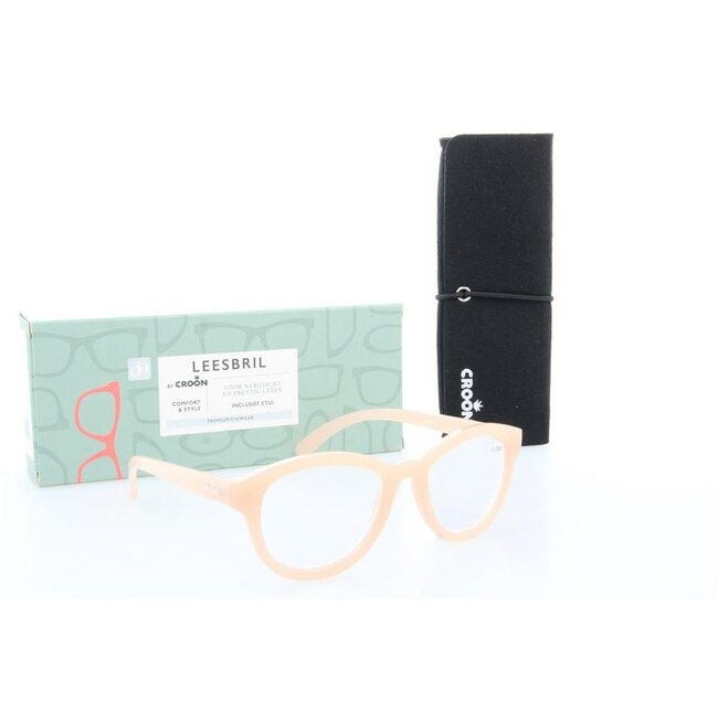 Leesbril Madonna milky pink +3  1 Stuks