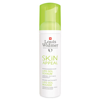 Louis Widmer Skin Appeal Lipo Sol Mousse zonder parfum 150 Milliliter