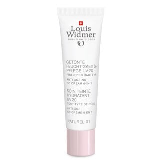 Louis Widmer Getinte dagcreme UV20 NAT01 parfumvrij 30 Milliliter