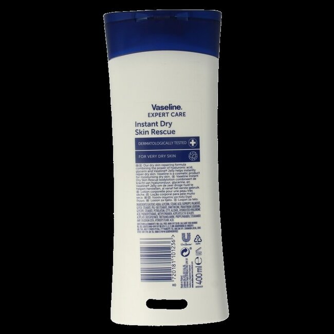 Lait corporel instant dry skin rescue 400 ml