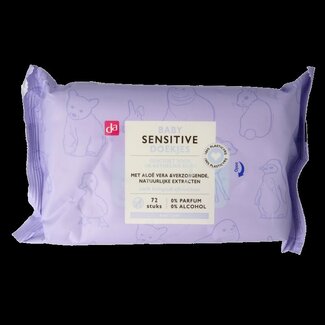 DA Baby doekjes sensitive 72 Stuks
