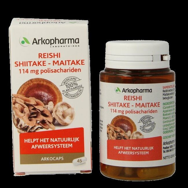 Reishi shiitake maitake bio 45 gélules