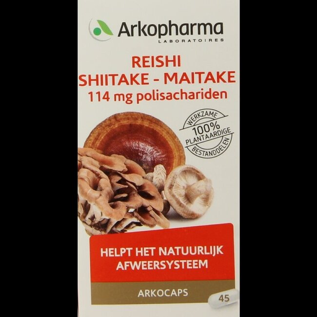 Reishi shiitake maitake bio 45 gélules