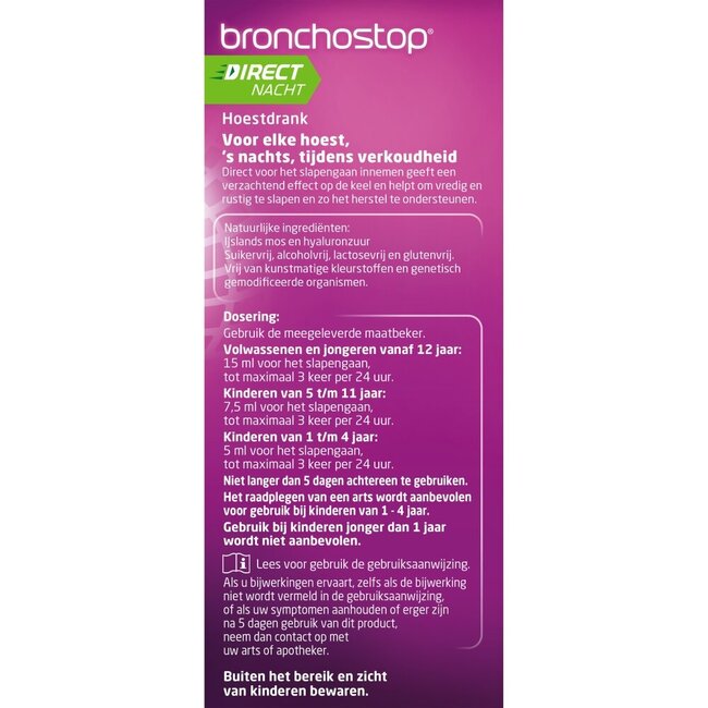 Sirop contre la toux direct nuit 5 en 1 120 ml