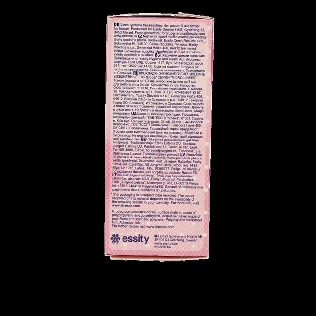 Protège-slips micro 22 pièces