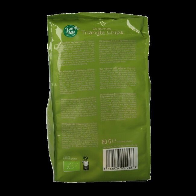 Triangle chips peulvruchten  bio 80 Gram