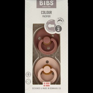 Bibs Fopspeen maat 2 woodchuck/blush 2 pack 2 Stuks