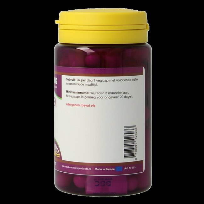 Collagène de poisson 400 mg pur 60 gélules végétariennes