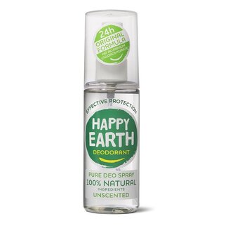 Happy Earth Pure deodorant spray unscented 100 Milliliter