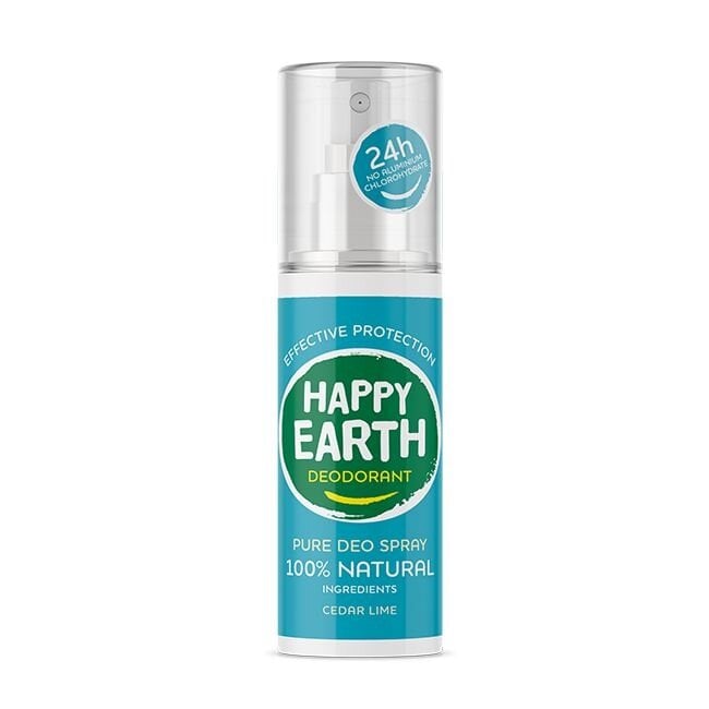 Pure deodorant spray cedar lime 100 Milliliter