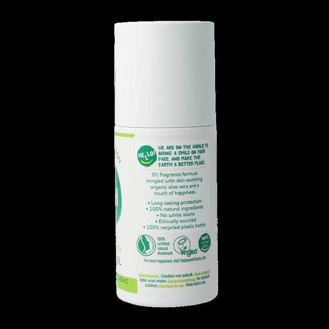 Pure deodorant roll-on unscented 75 Milliliter