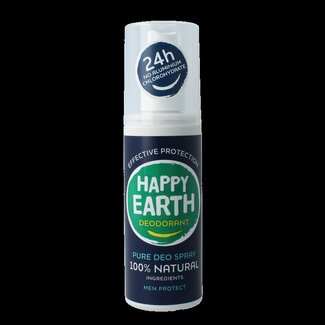 Happy Earth Déodorant spray Pure Men Protect 100 ml