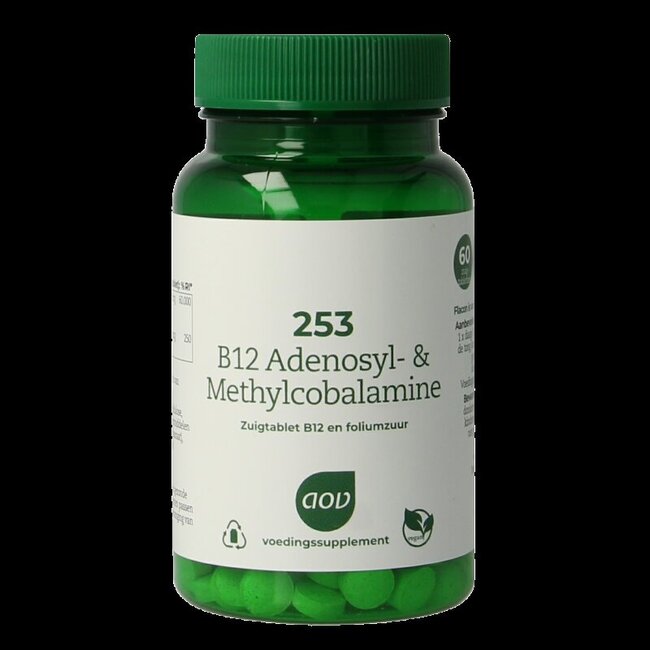 253 B12 Adenosyl & methylcobalamine 60 Zuigtabletten