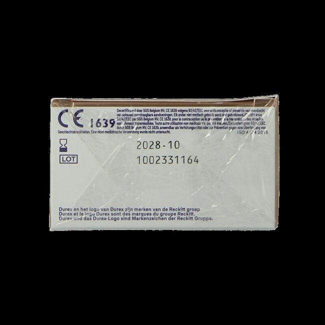Préservatifs Durex Nude Extra Lubrifiés - 10 unités