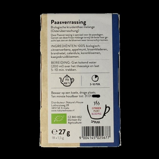 Surprise de Pâques bio 18 sachets