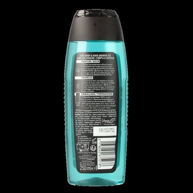 Gel douche Men Extra Cool 250 ml