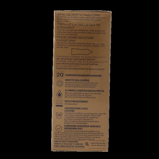 Durex Real Feel sans latex, 20 pièces