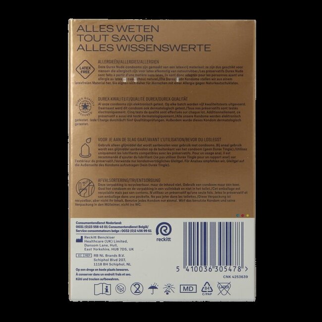 Durex Real Feel sans latex, 20 pièces