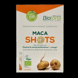 Biotona Maca shots 2.2 gram bio 20 Stuks