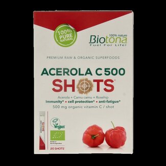 Biotona Acerola C 500 shots 2,2 g bio 20 pièces