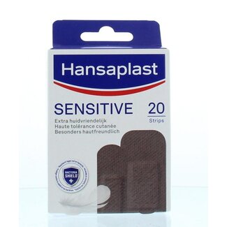 Hansaplast Sensitive skintone medium dark 20 Stuks