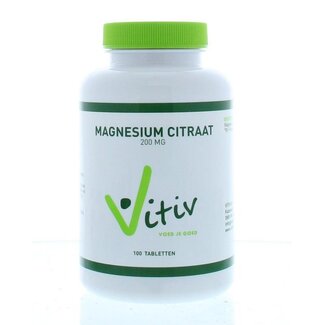 Vitiv Magnesium citraat 200mg 100 Tabletten