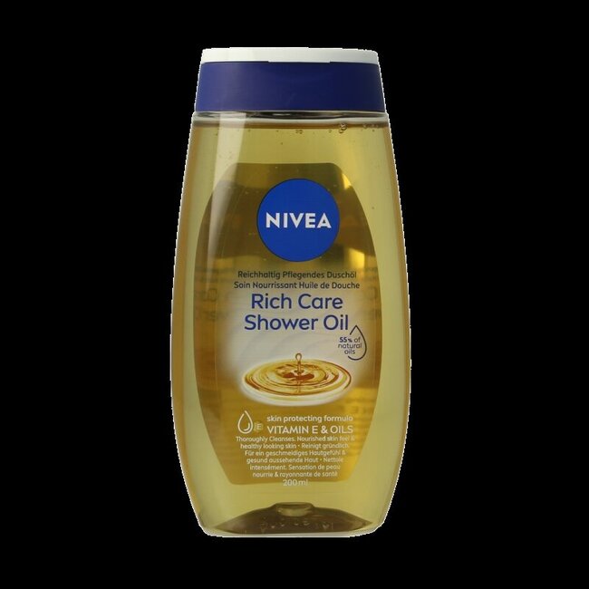 Natural douche olie verzorgend 200 Milliliter